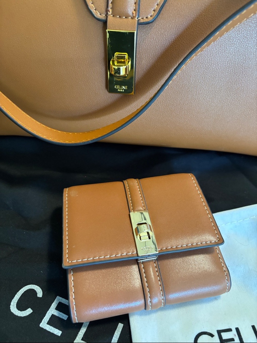 Leather bag and wallet set - Picture 2 of 9